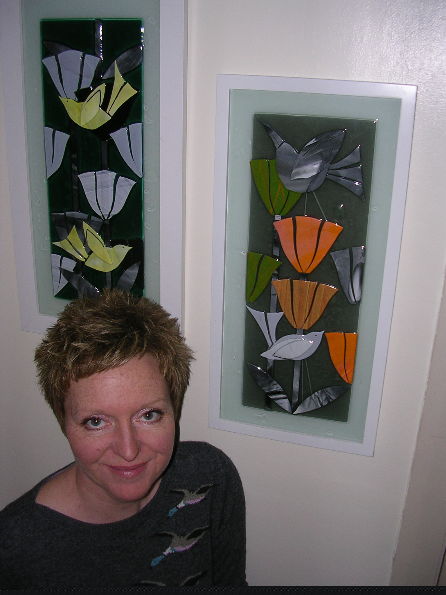 Sally-with-wall-art